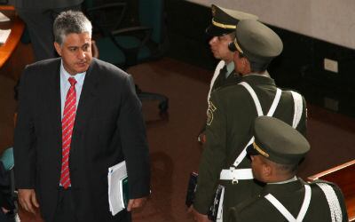 El exsenador Iván Moreno en la audiencia ante la Corte Suprema