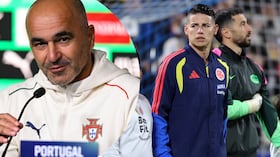Roberto Martínez y James Rodríguez. Enfrentamiento del Mundial 2026 en el Colombia vs. Portugal