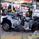 Así quedó el vehículo siniestrado.