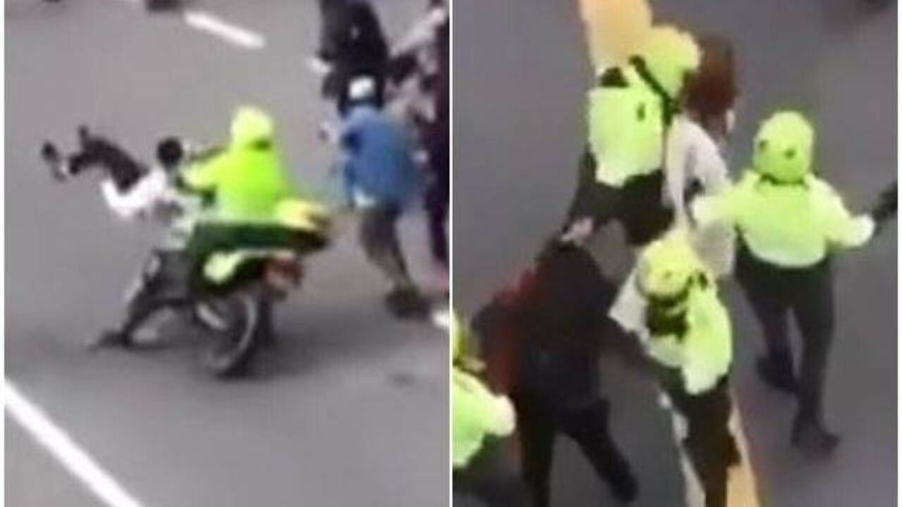 Imágenes del video que registró la agresión de los policías en el día de la patineta.