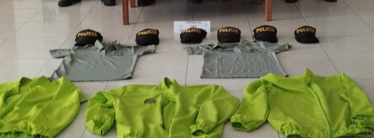 Las prendas son usadas mayormente para la suplantación de agentes reales de la Policía Nacional y la comisión de delitos