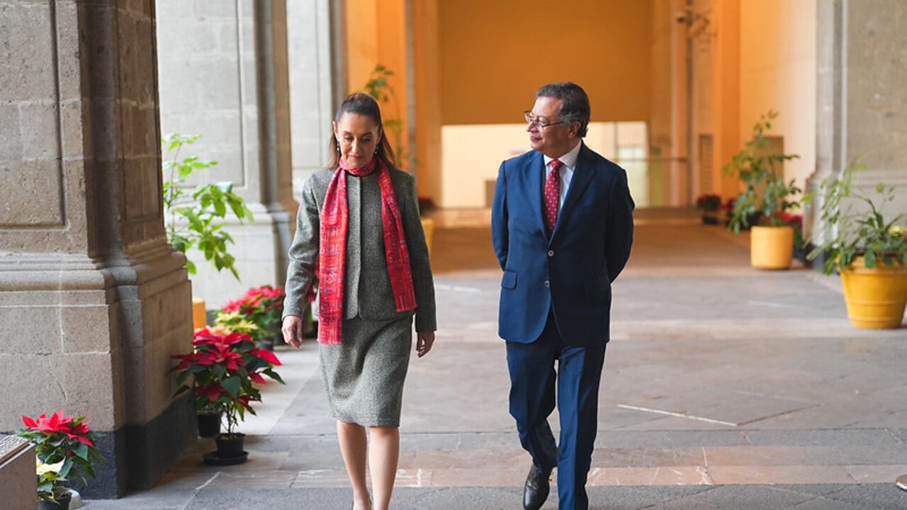 Claudia Sheimbaum y Gustavo Petro
