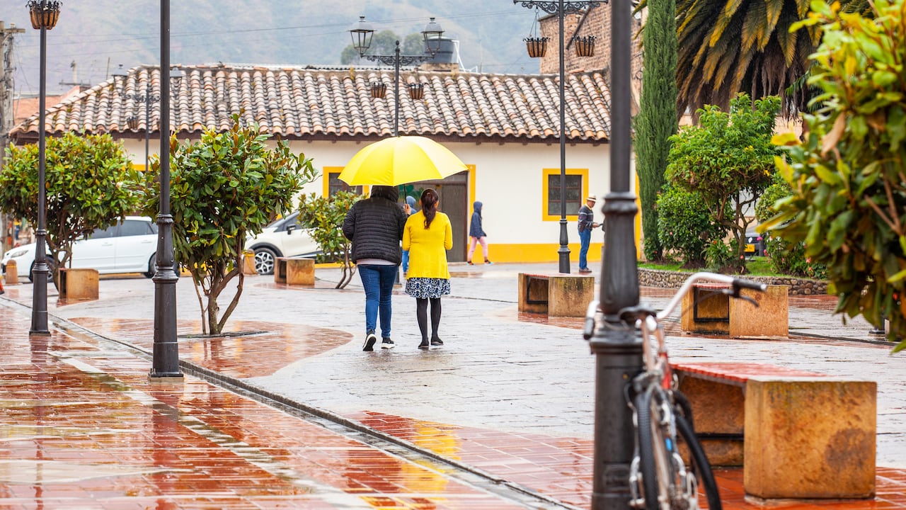 Nobsa es uno de los pueblos tradicionales de Boyacá en donde se producen las ruanas de lana de oveja.