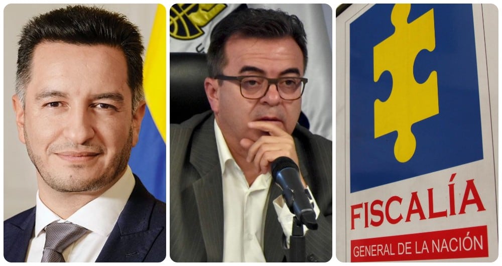 Andrés Idarraga, Olmedo López y la Fiscalía.