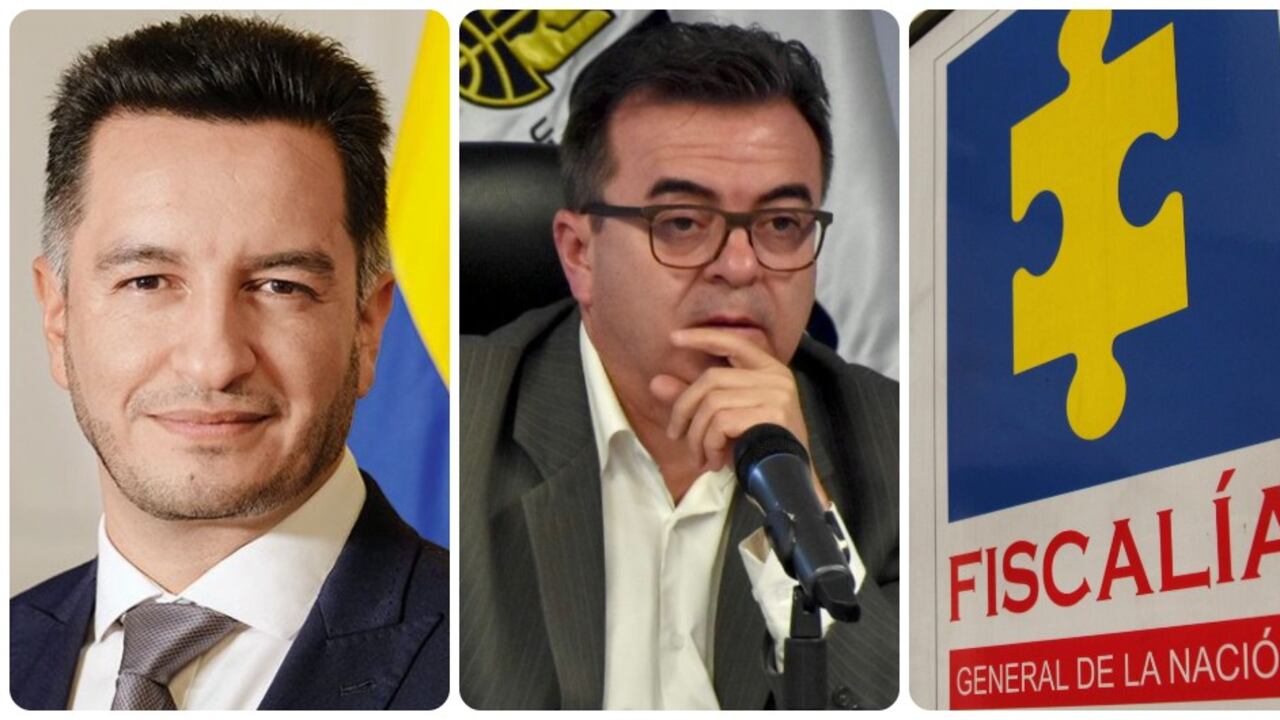 Andrés Idarraga, Olmedo López y la Fiscalía.