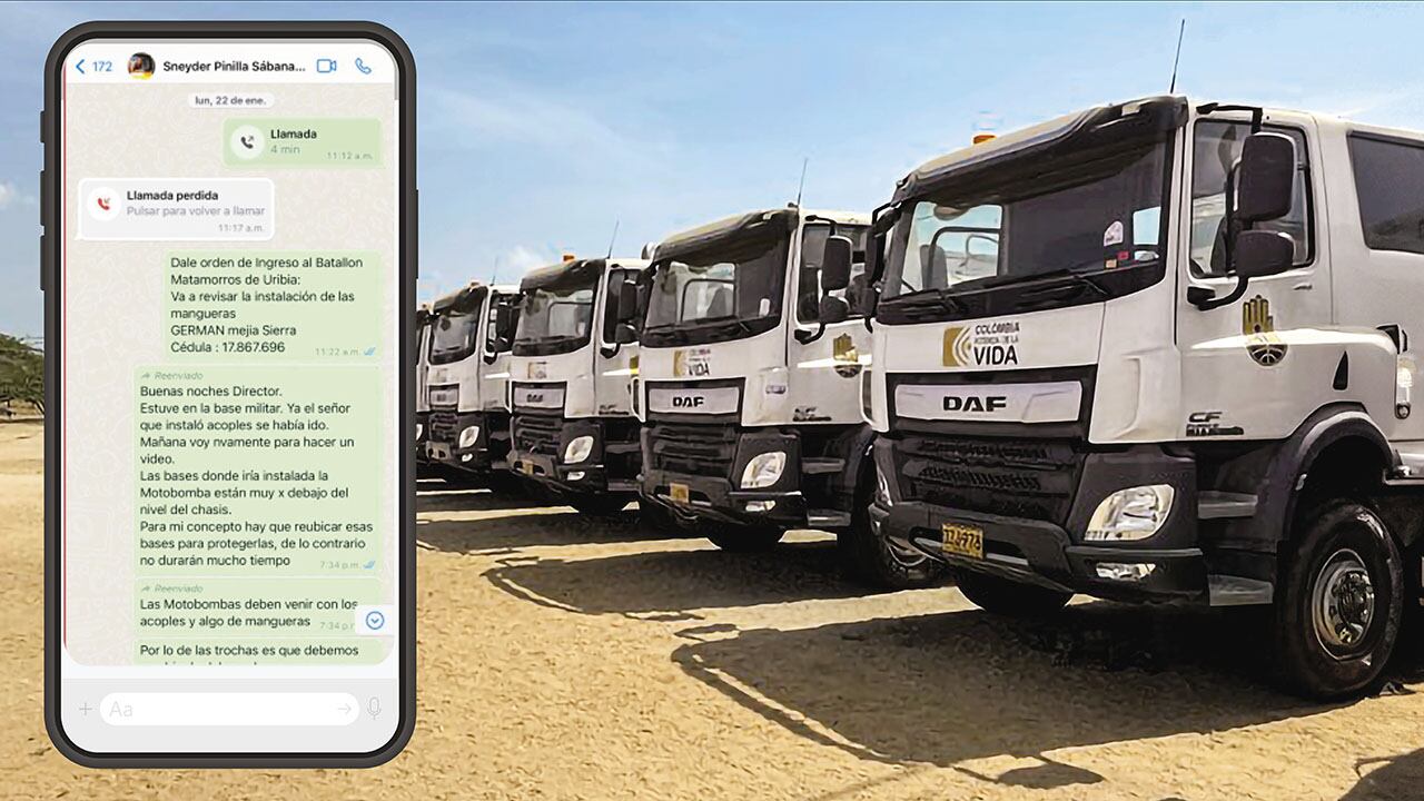 SEMANA conoció un chat que Olmedo López le habría enviado a Sneyder Pinilla.