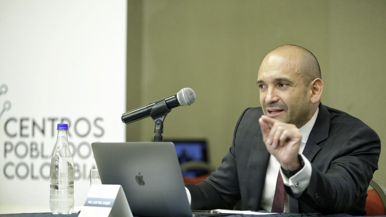 El ingeniero Luis Fernando Duque, representante legal de la Unión Temporal Centros Poblados.