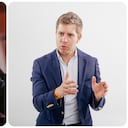 El presidente Gustavo Petro y el activista Josías Fiesco.