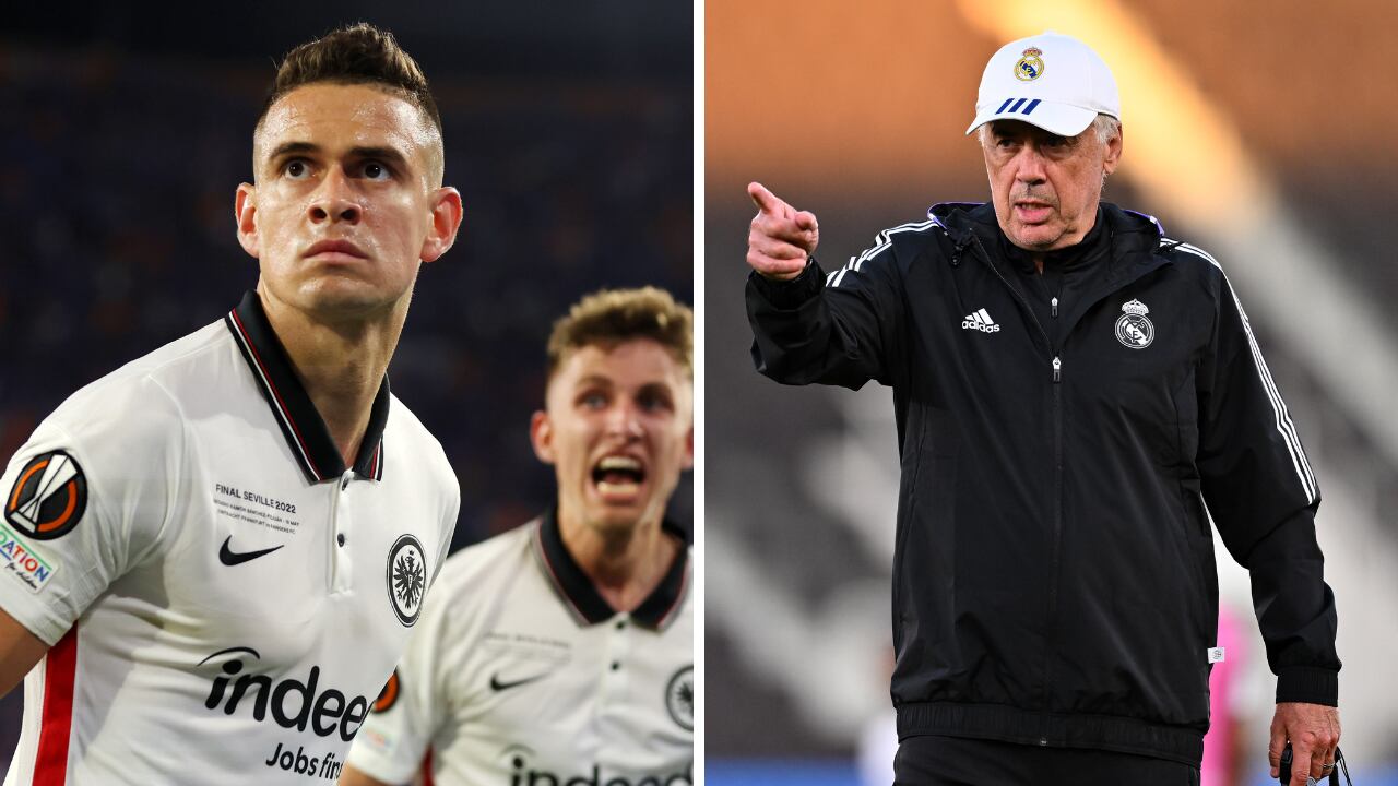 Carlo Ancelotti dirigirá al Real Madrid en la Supercopa de Europa ante el colombiano Rafa Santos Borré
