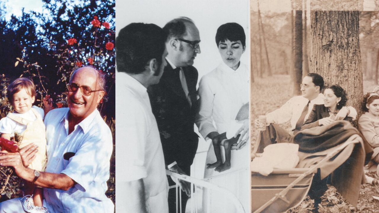 Héctor Abad Gómez alcanzó a conocer a su nieta Daniela Abad cuando tenía un año.El documental también refleja otros recuerdos con su familia.