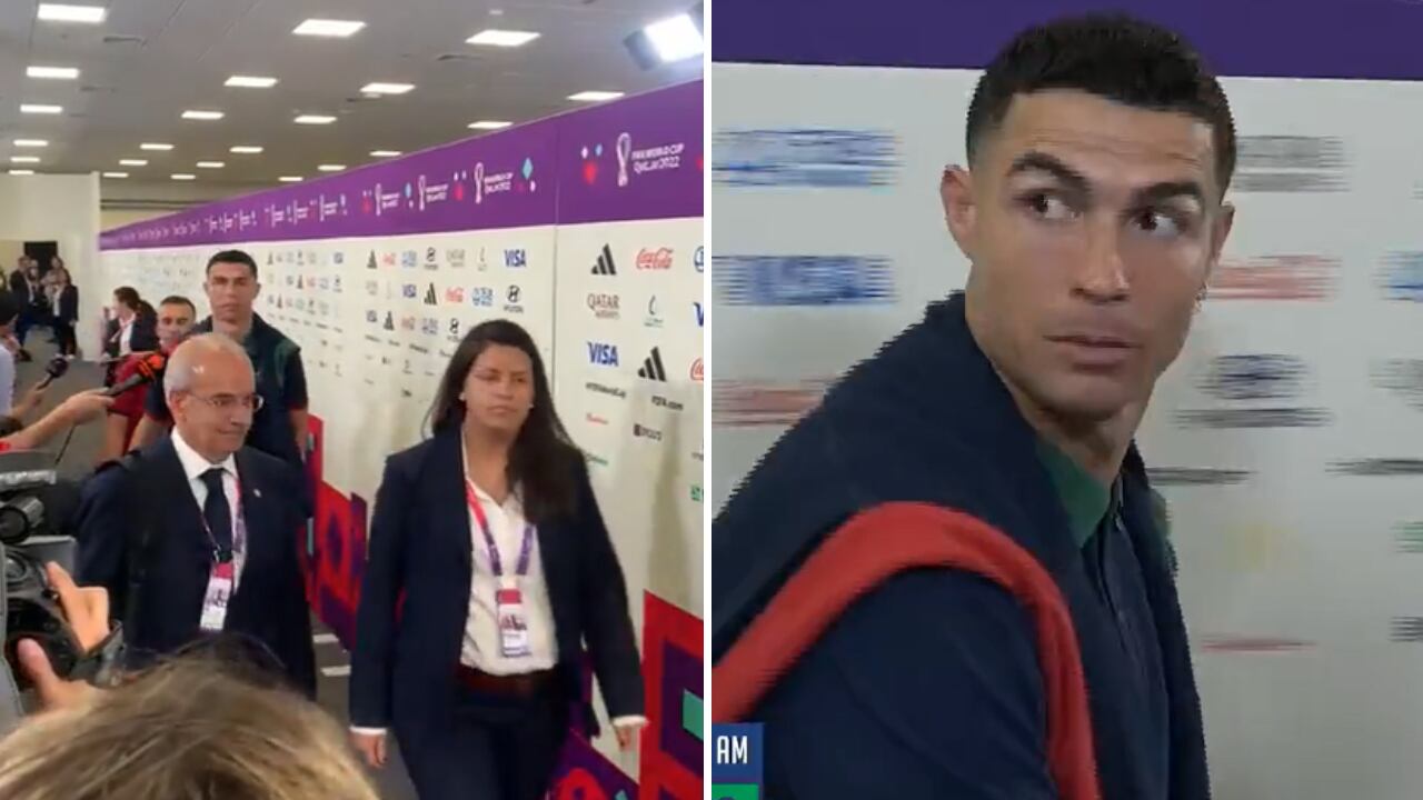 Cristiano decidió no atender a los medios de comunicación en zona mixta.