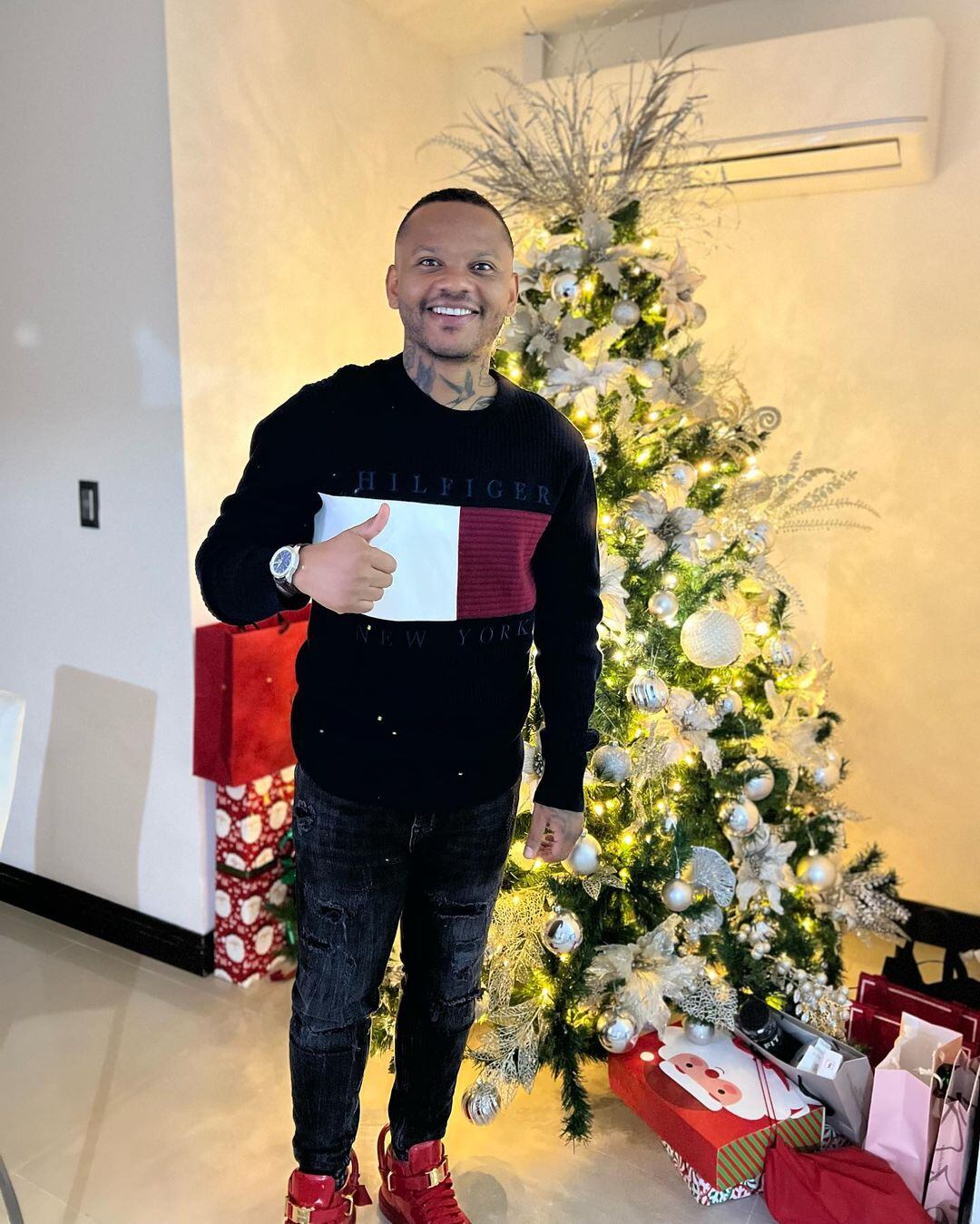 Escobar pudo pasar la navidad acompañado de sus seres queridos en Colombia