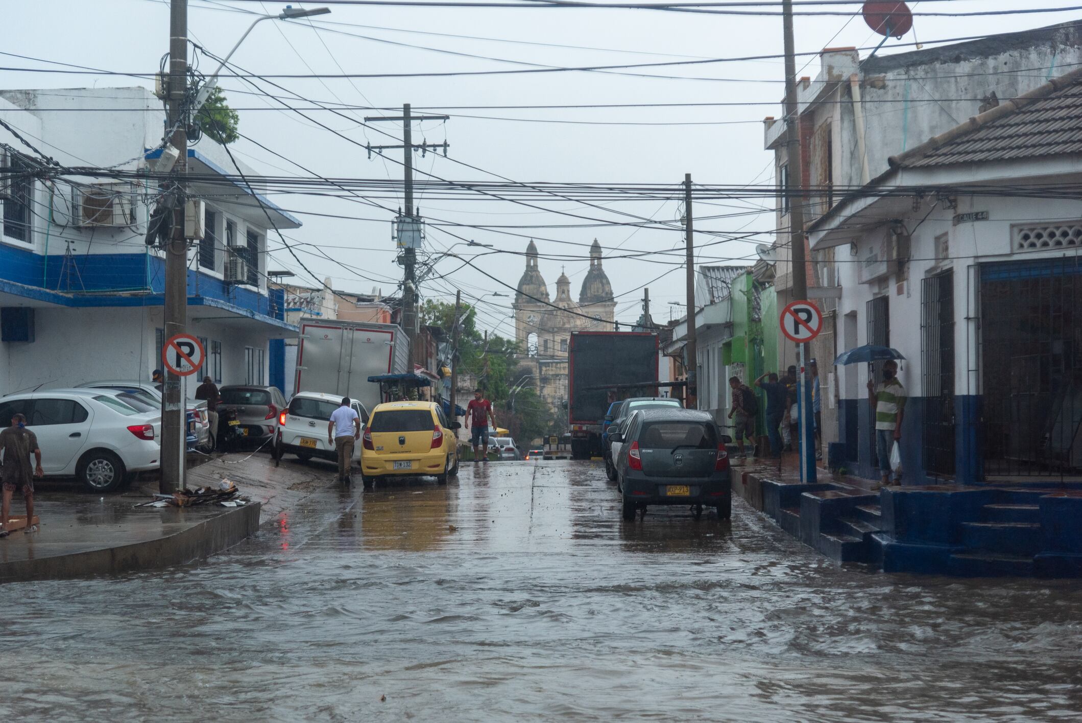 Foto de referencia de lluvias en Barranquilla