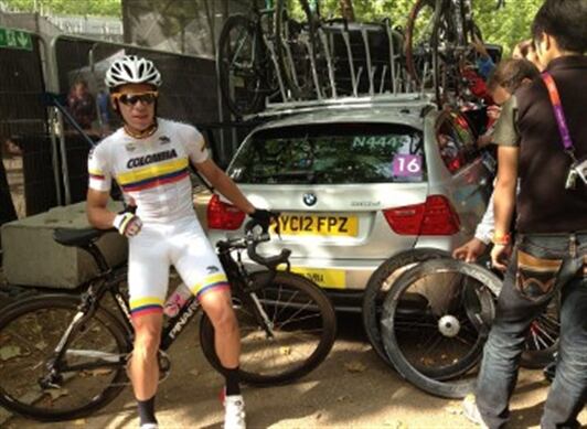 El colombiano Rigoberto Urán alcanzó la medalla de plata en los Olímpicos de Londres 2012