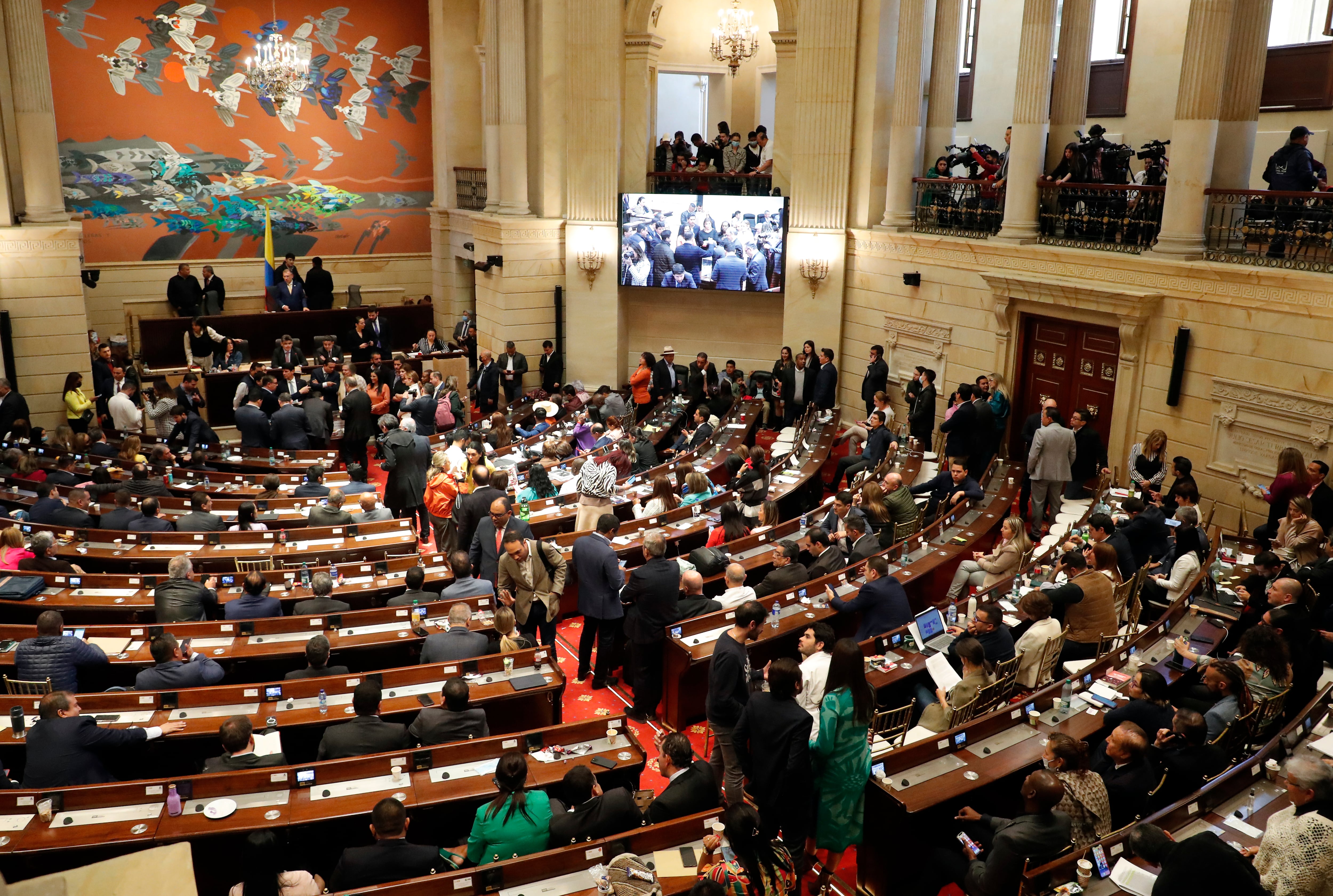 Congreso Pleno durante la elección del Contralor 
panorámica Congreso de la República 2022
Bogota agosto 18 del 2022
Foto Guillermo Torres Reina / Semana