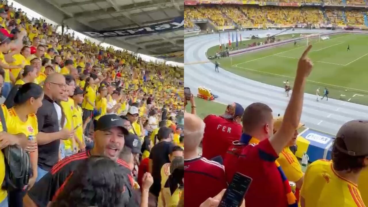 Los hinchas de la Selección Colombia gritaron "fuera Petro".