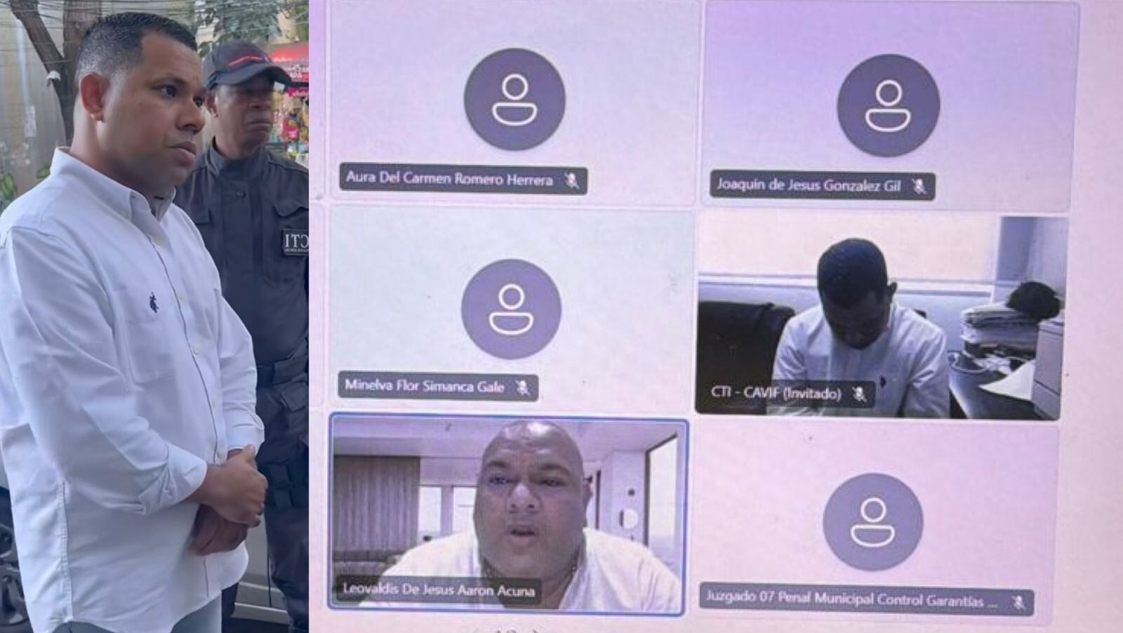 Concejal Alexis Castillo, capturado por violencia intrafamiliar agravada.