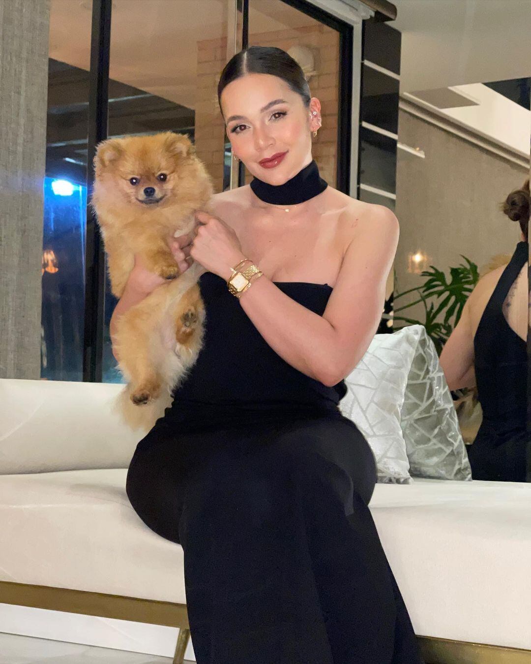 Lina Tejeiro fue captada con misterioso hombre en una fiesta