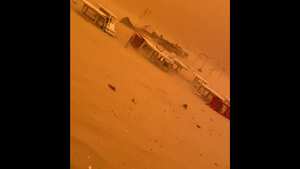 La tormenta causó temor en los turistas.