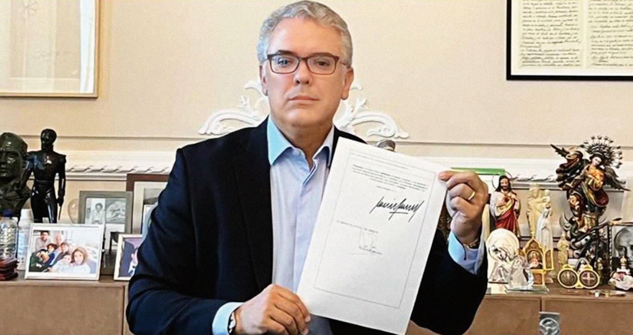 El presidente Iván Duque dijo que “en este gobierno no graduamos de estadistas a los delincuentes”.