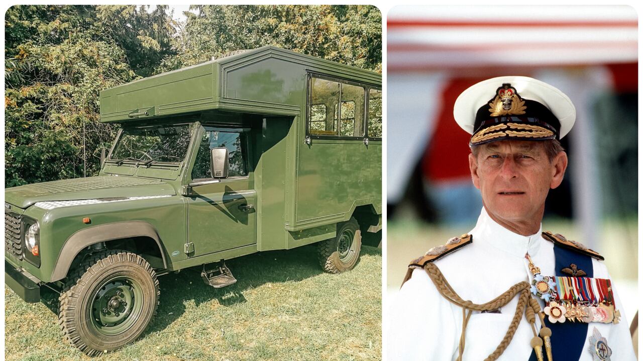 El príncipe adaptó dos modelos Land Rover como este para sus exequias en colaboración con ingenieros del ejército. Aún no se sabe cuál se usará en sus exequias este sábado.
