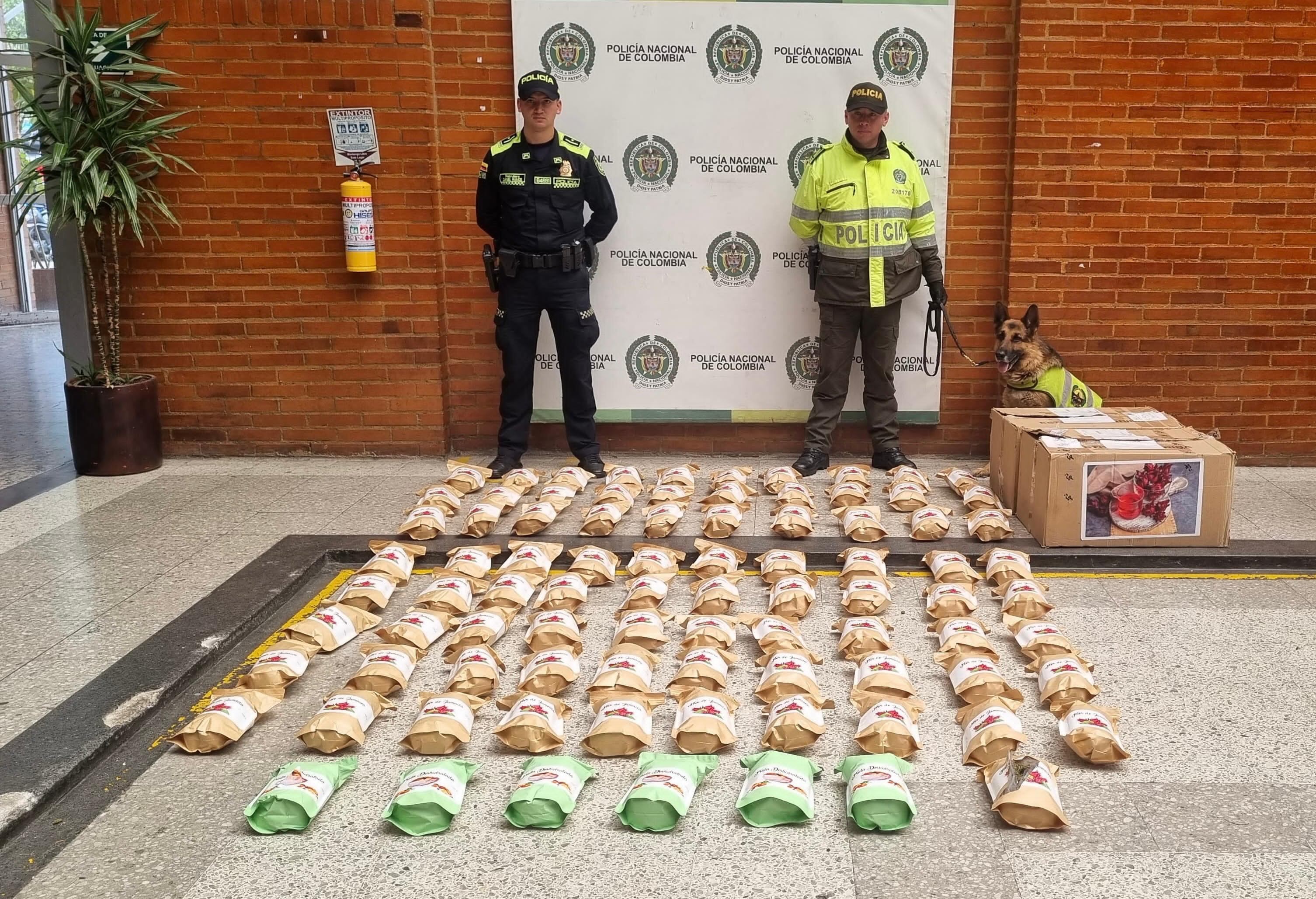 Incautados 30 kilogramos de marihuana camuflados en fruta deshidratada.