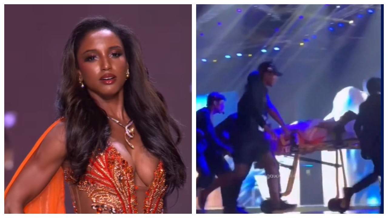 Miss Jamaica sufrió fuerte caída en Miss Universo.