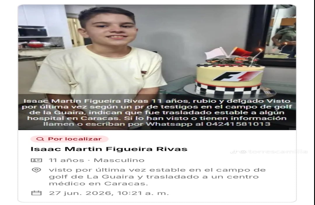 Familiares y amigos difunden las imágenes de sus allegados desaparecidos para pedir ayuda.