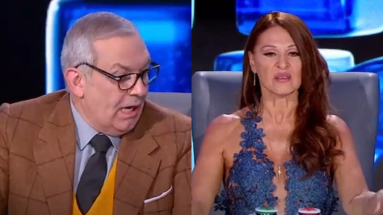 La 'diva de la televisión colombiana' se molestó con uno de sus compañeros.