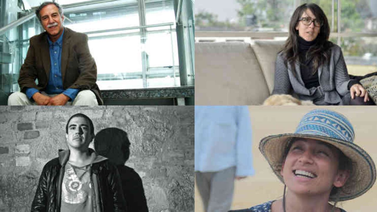 Crédito: Diana Bustamante por Diana Rey, Óscar Ruiz Navia por Juan Carlos Sierra, Víctor Gaviria por Pablo andrés Monsalve Mesa, y Cristina Gallego por cortesía de Pedro Adrián Zuluaga.