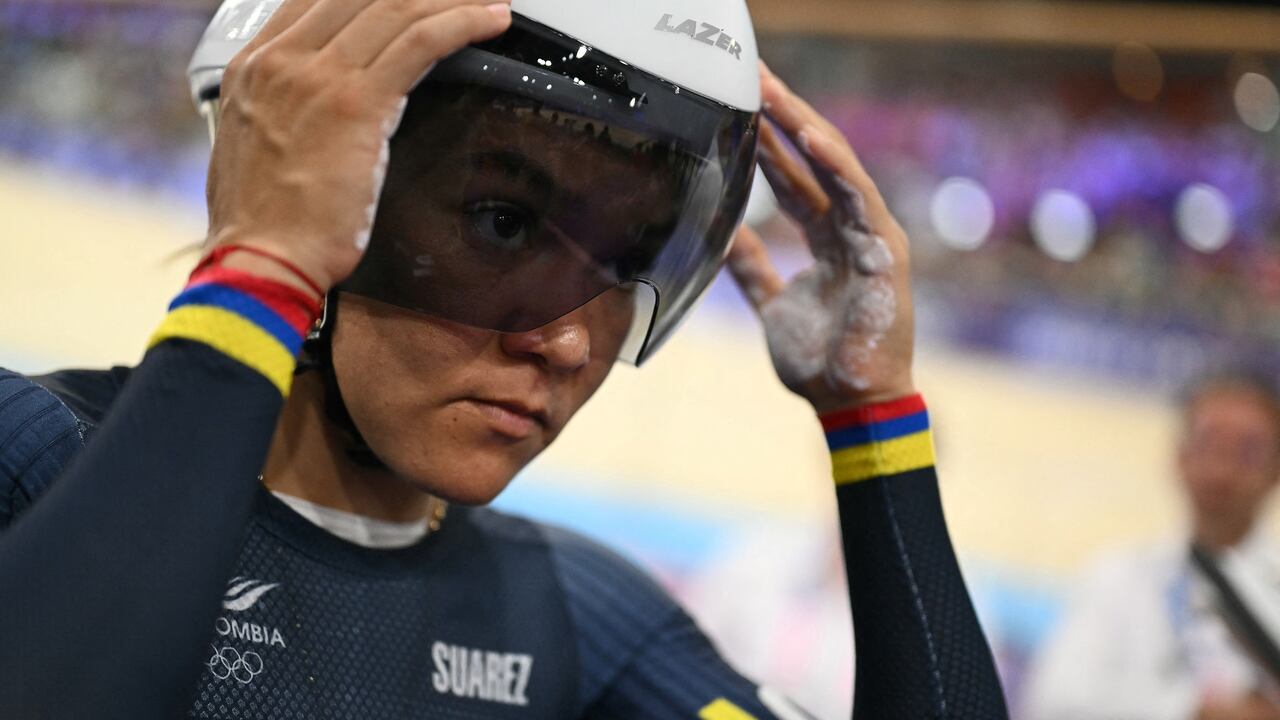Martha Bayona en la prueba de velocidad femenina en los Juegos Olímpicos París-2024