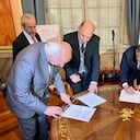 Firma del acuerdo para que colombianos puedan estudiar en Israel.