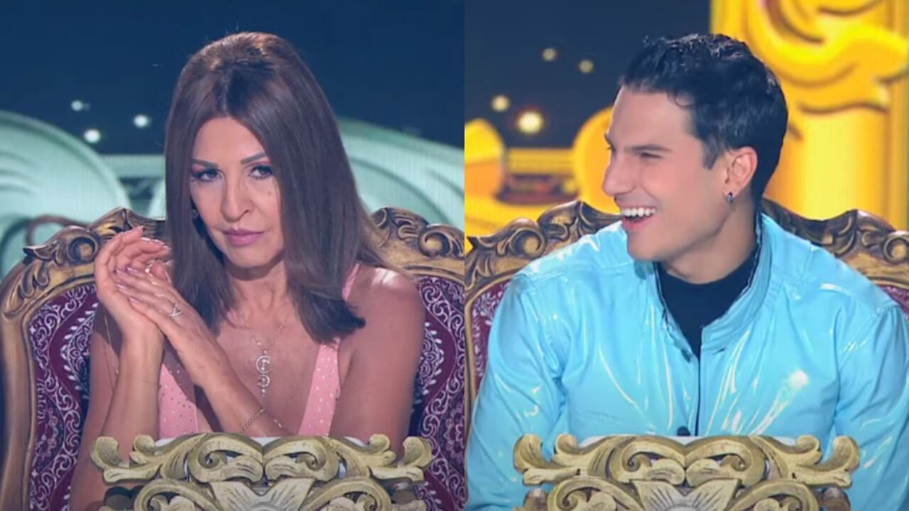 La 'Diva' y el cantante tuvieron un cruce de opiniones.