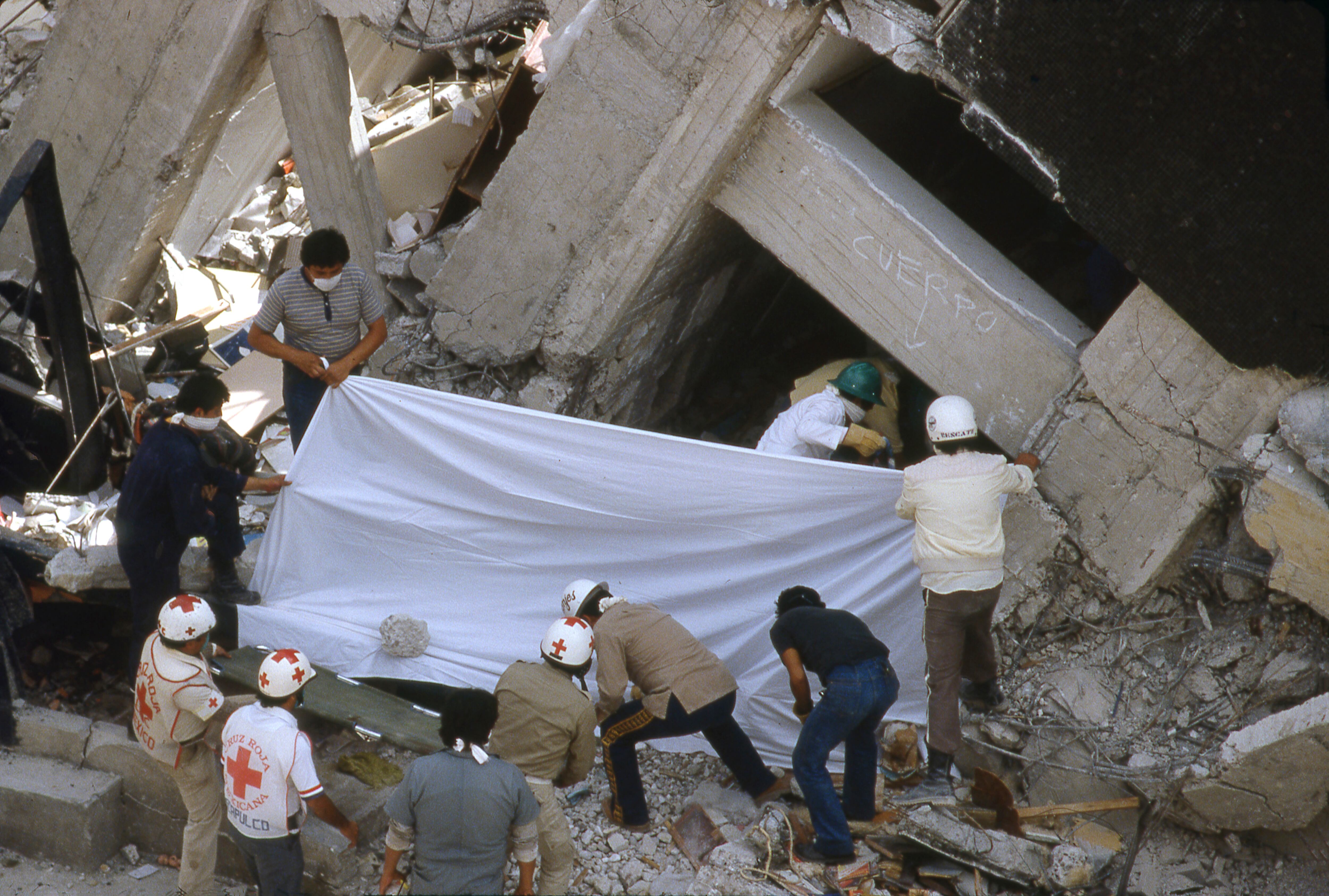 Daños por el terremoto en México en 1985