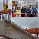 La instalación de las primeras vigas marca un nuevo avance en la construcción de Mosquera 1, la única estación elevada del tramo suburbano del RegioTram de Occidente, el primer tren eléctrico regional de pasajeros que se construye en Colombia.
