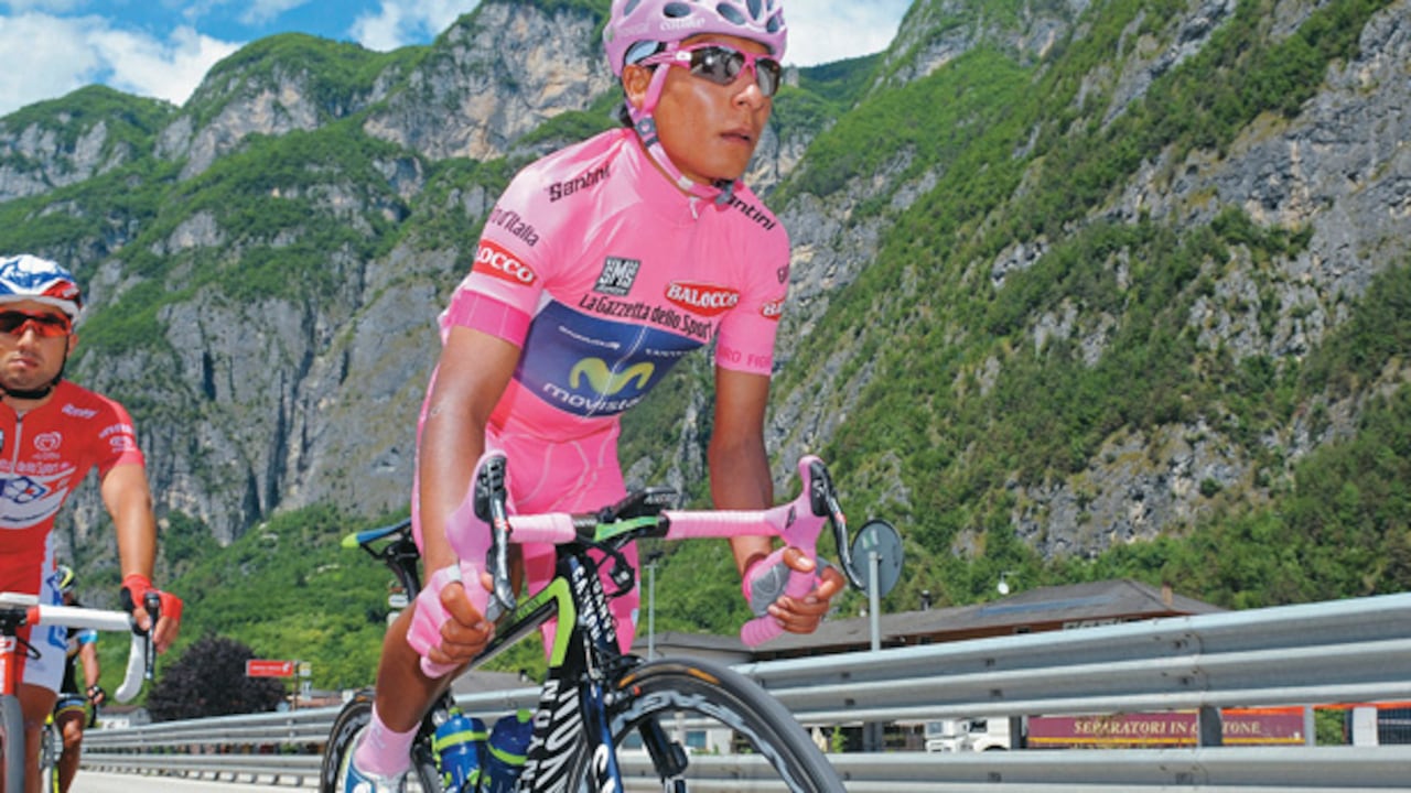Quintana en lo que mejor sabe hacer, escalar. Aquí buscando la cima de Panarotta, el pasado jueves 29 de mayo.
