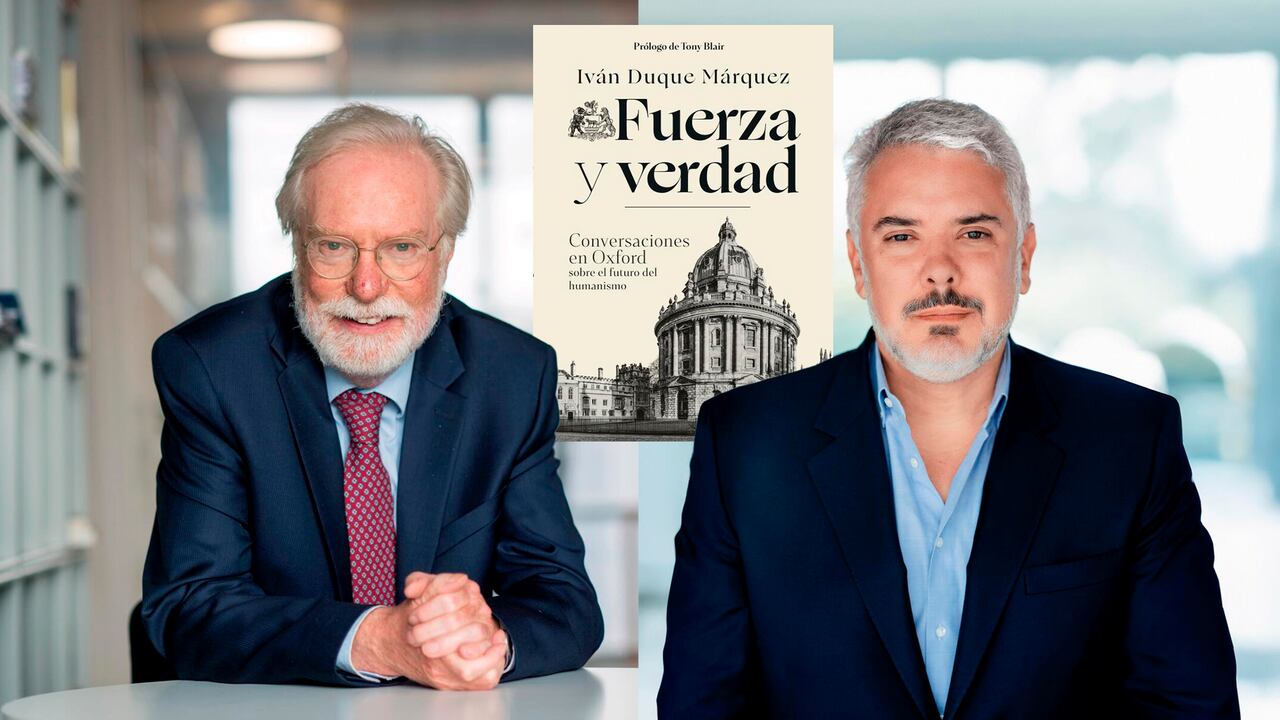 El prestigioso pensador Paul Collier y el expresidente Iván Duque.