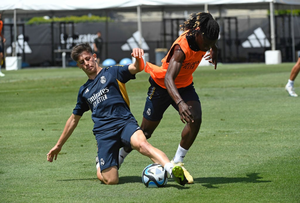 Arda Güler durante la gira del Real Madrid por Estados Unidos.