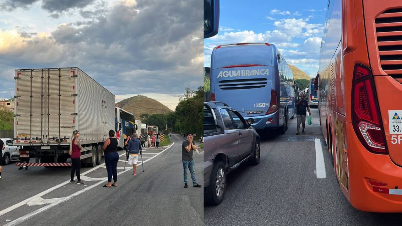 La Policía Federal de Carreteras hizo un balance sobre los bloqueos y aseguró que los manifestantes estaban “insatisfechos con el resultado de las elecciones presidenciales, por sospechas de fraude”