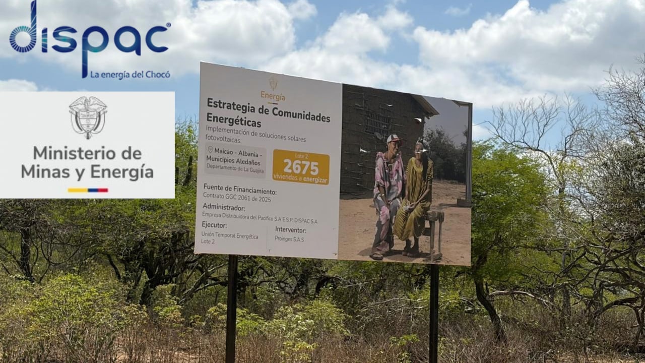 A La Guajira aún no llega el grueso de los paneles solares contratados por el Dispac y el Ministerio de Minas.