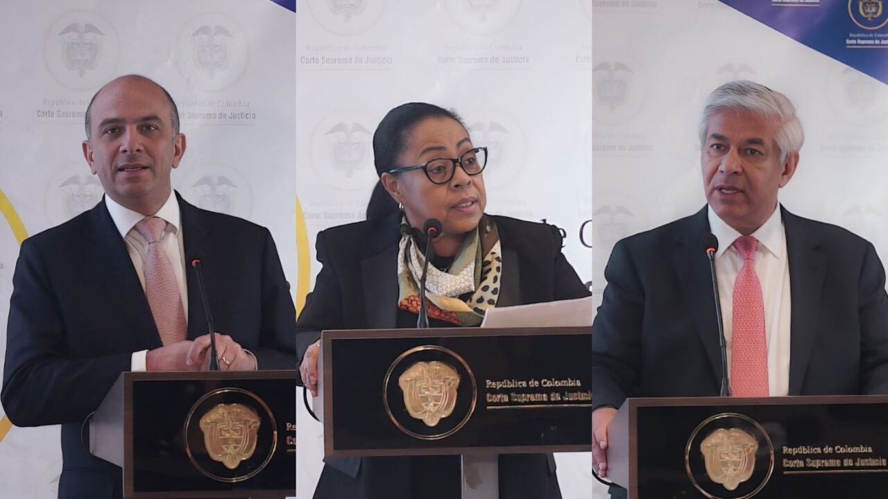 Carlos Camargo, María Patricia Balanta y Jaime Tobar, ternados por la Corte Suprema de Justicia.