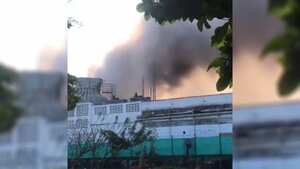 El incendio ocurrió al interior de la empresa Procaps