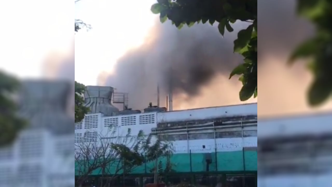 El conato de incendio ocurrió al interior de la empresa Procaps.
