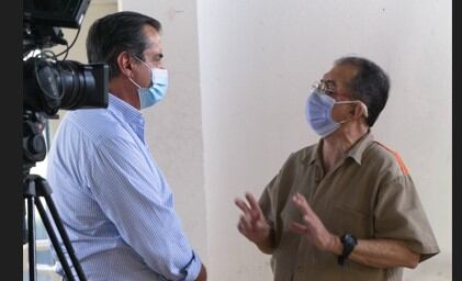 Garavito en entrevista con Poveda