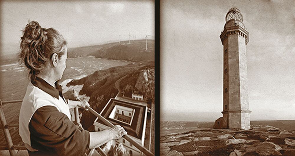 Cristina Fernández sube hasta la linterna por lo menos una vez al día para comprobar que todo funciona correctamente