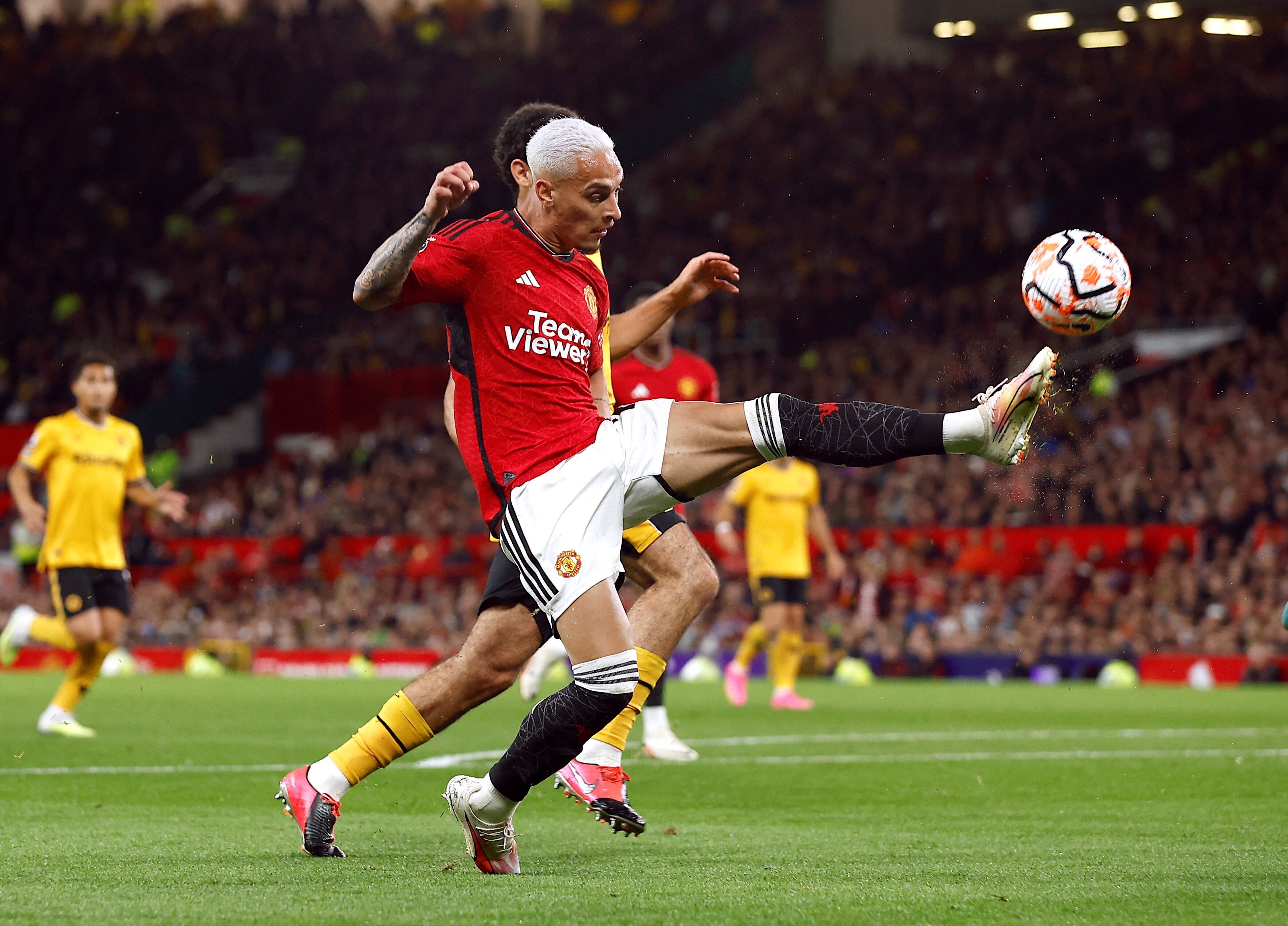 Antony, delantero del Manchester United.