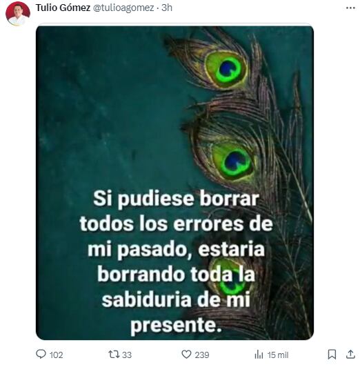 Publicación de Tulio Gómez.