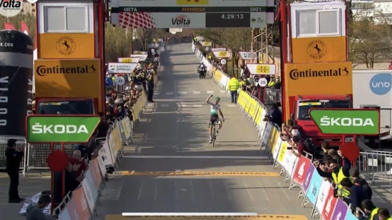 Lennard Kamna ganó la quinta etapa de la Vuelta a Cataluña.