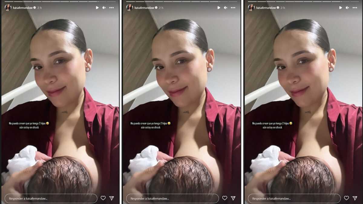 Así luce Luisa Fernanda W tras dar a luz a Domenic
