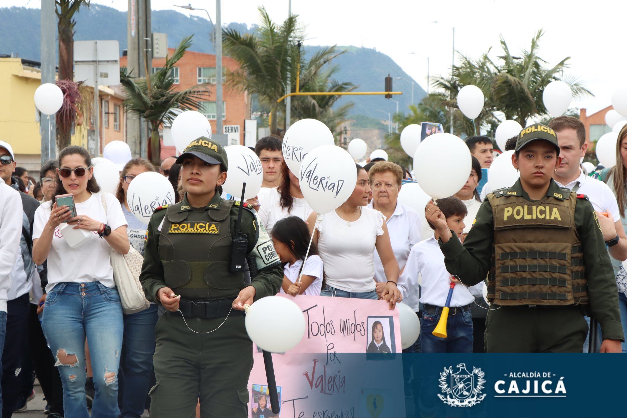 Cajicá decretó tres días de luto por la muerte de Valeria.